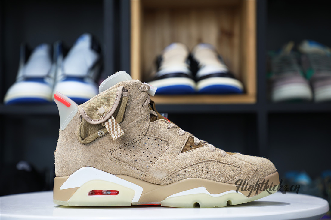 Travis Scott X Air Jordan 6 Retro “British Khaki”