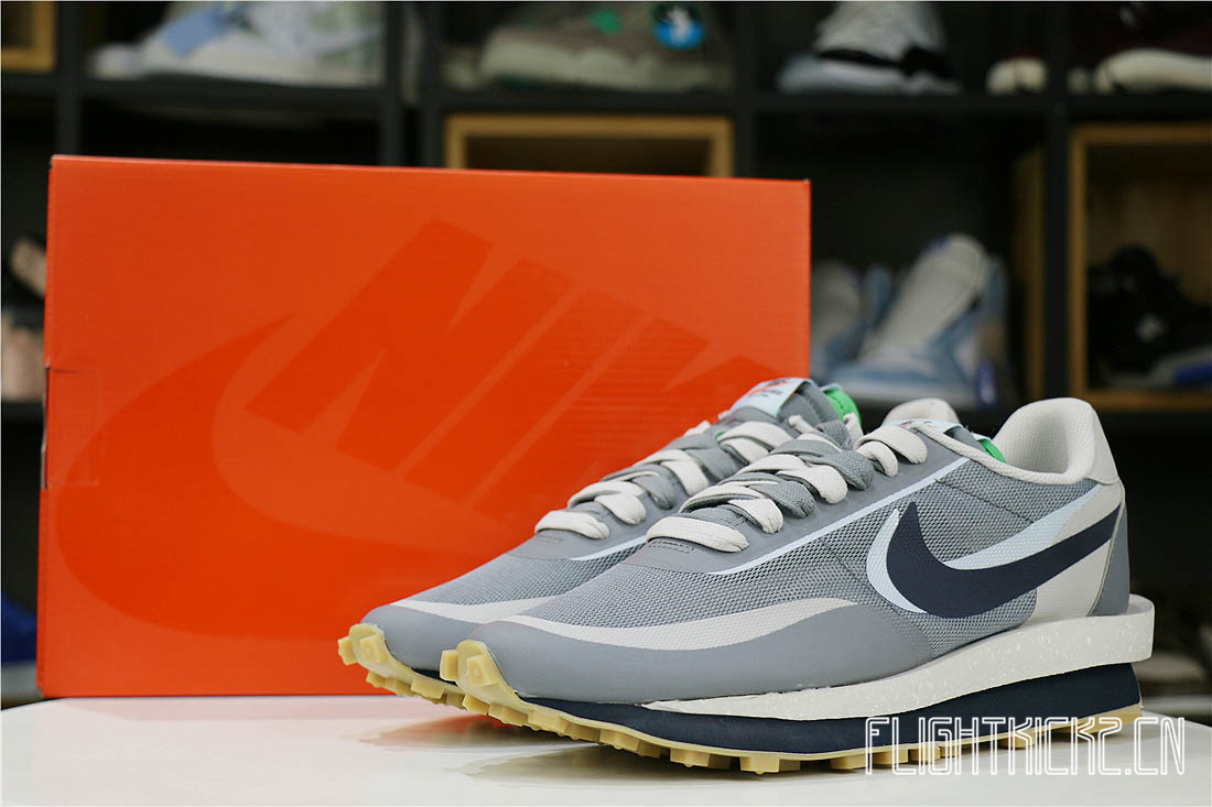 Nike LD Waffle sacai CLOT Kiss of Death 2 Cool Grey