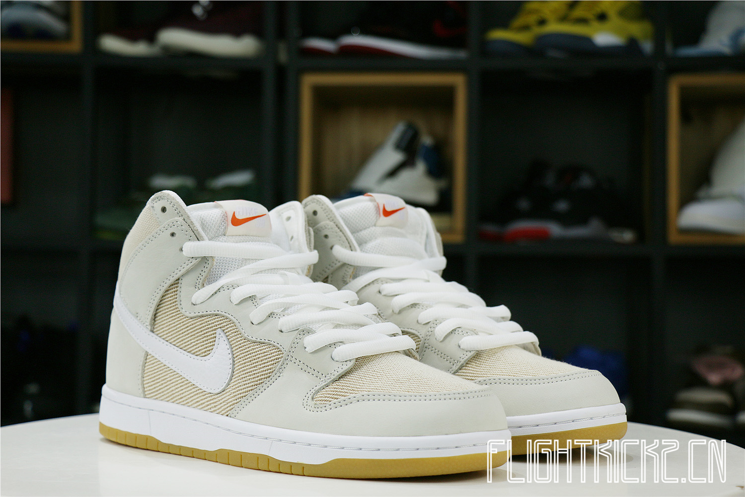 Nike SB Dunk High Pro ISO Orange Label Unbleached Natural