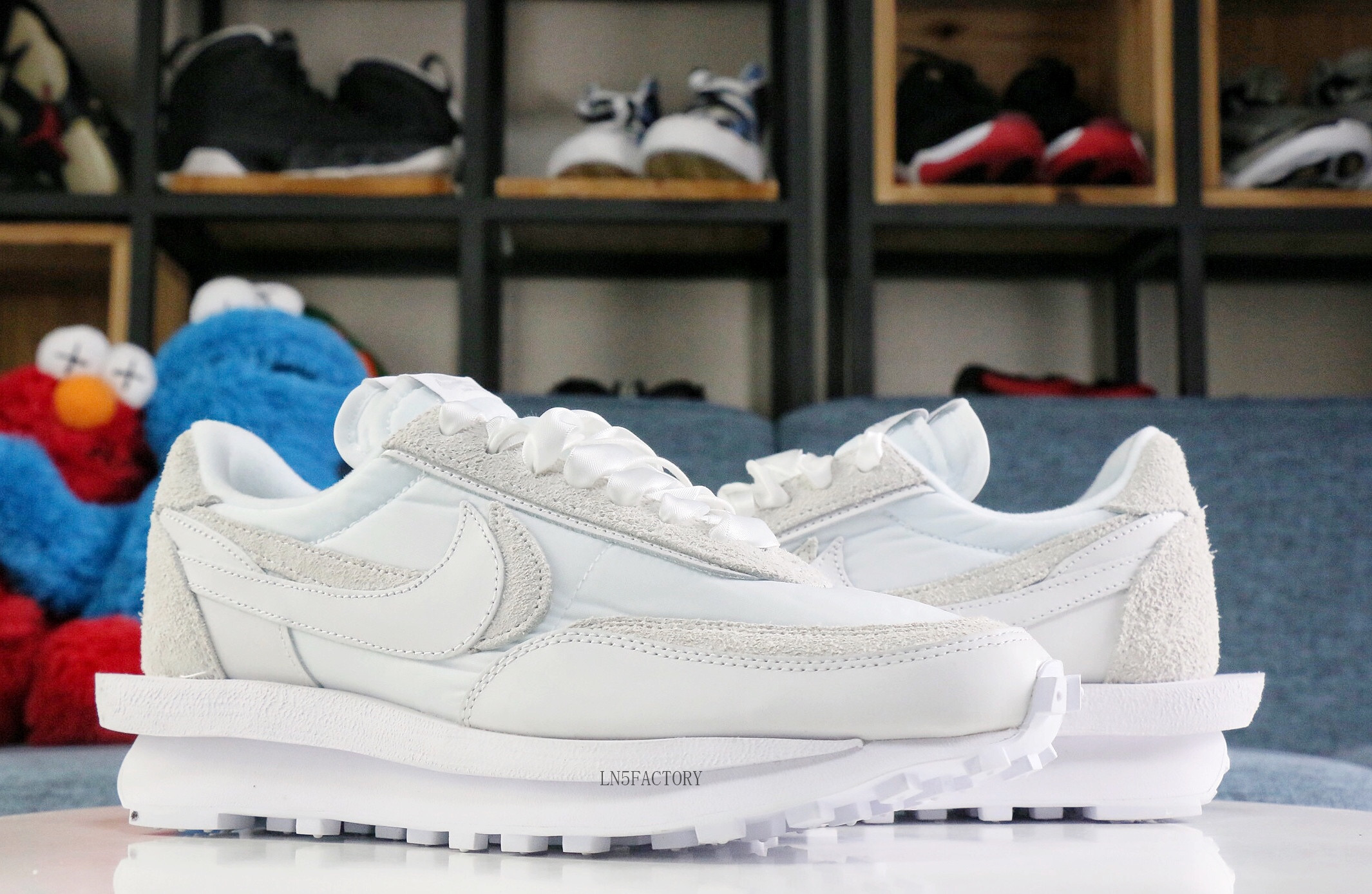 Sacai x Nike LDWaffle White Nylon 2020