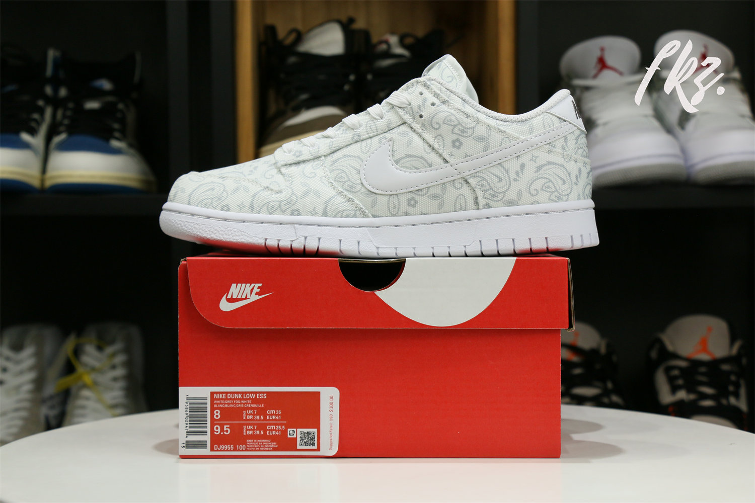 Nike Dunk Low White Paisley