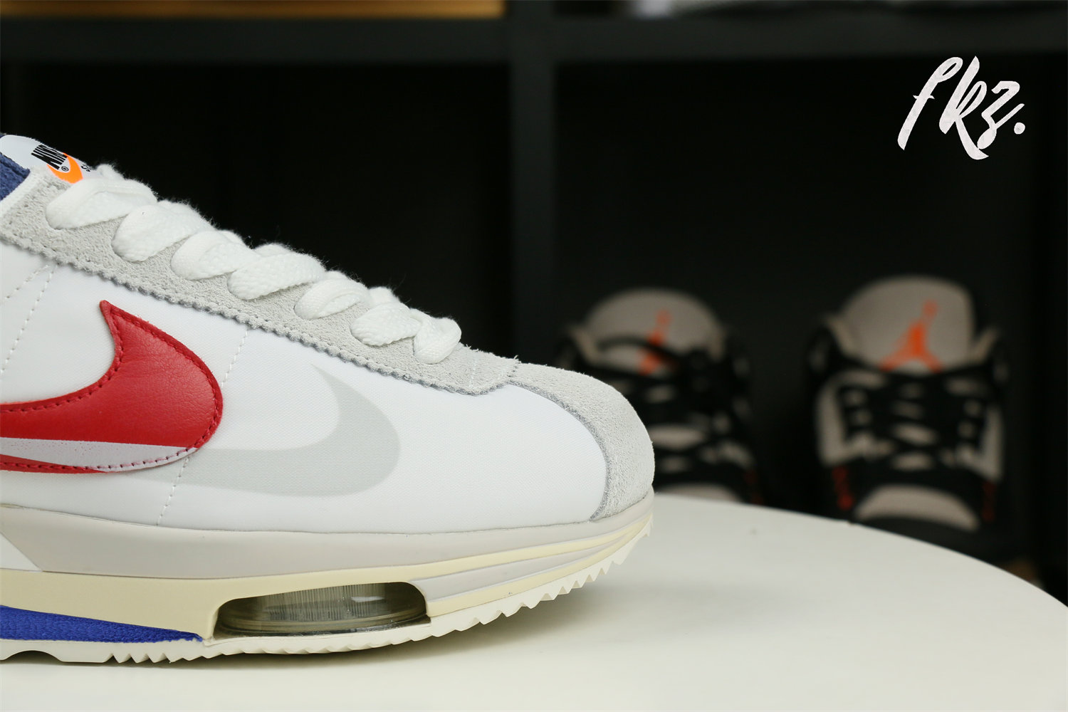 Sacai x Nike Cortez White blue red