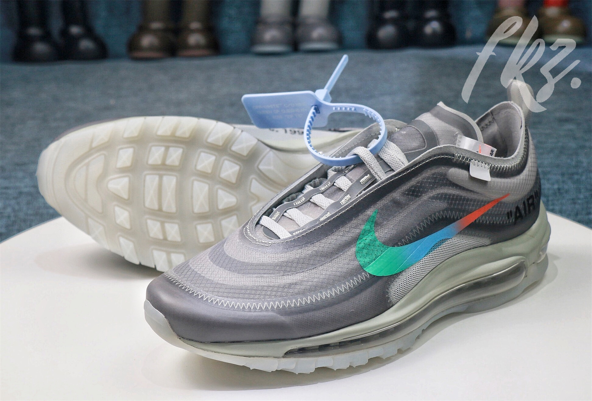 Off White X Air Max 97 Grey Menta
