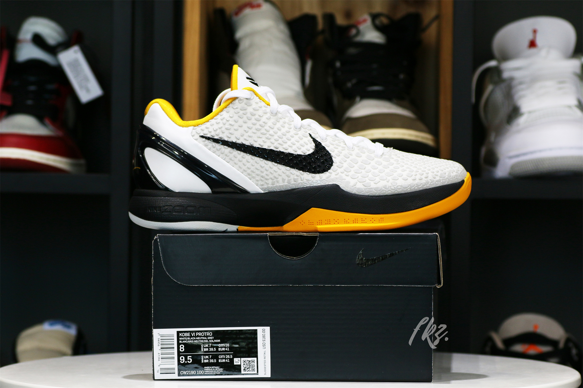 Nike Zoom Kobe 6 Protro Playoff Pack White Del Sol 2021 (Up to Size 14）(A1 Batch)