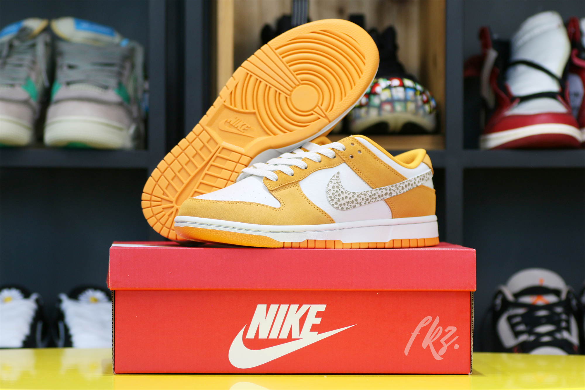 Nike Dunk Low AS Safari Swoosh “Kumquat”