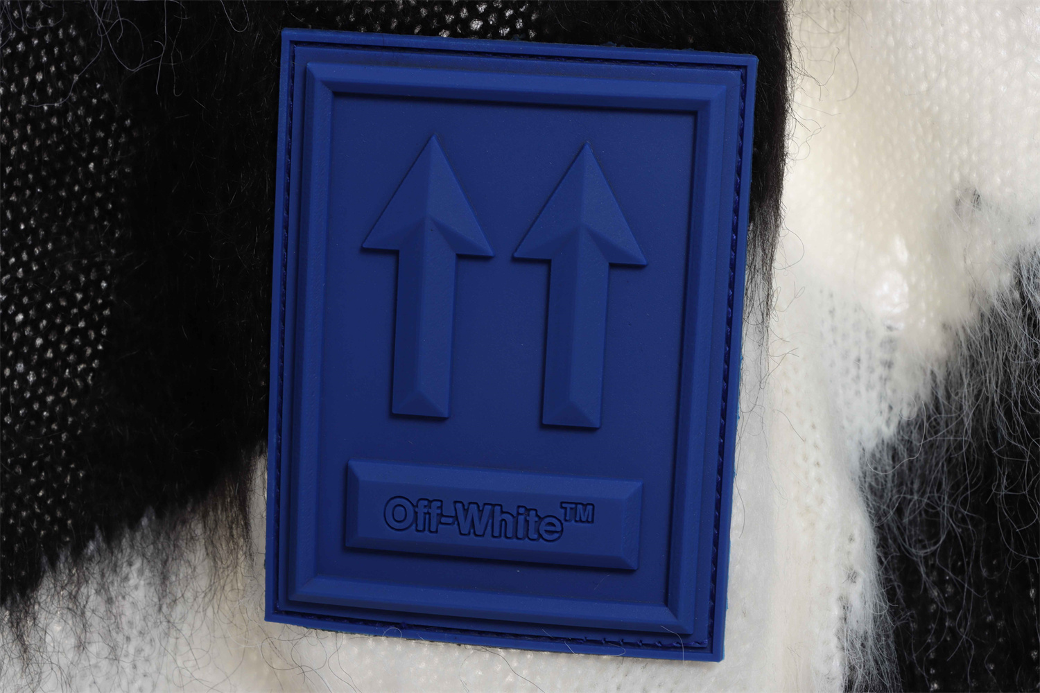 OFF WHITE Mohair Sweater White Zebra