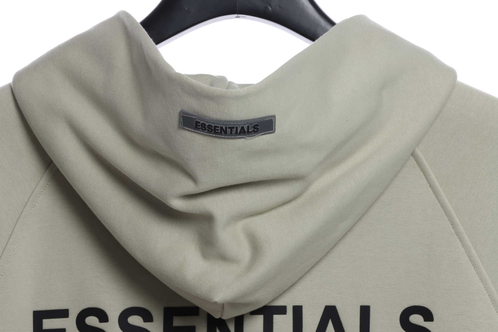 Double Line Back Silicone Lettering Zip Hoodie