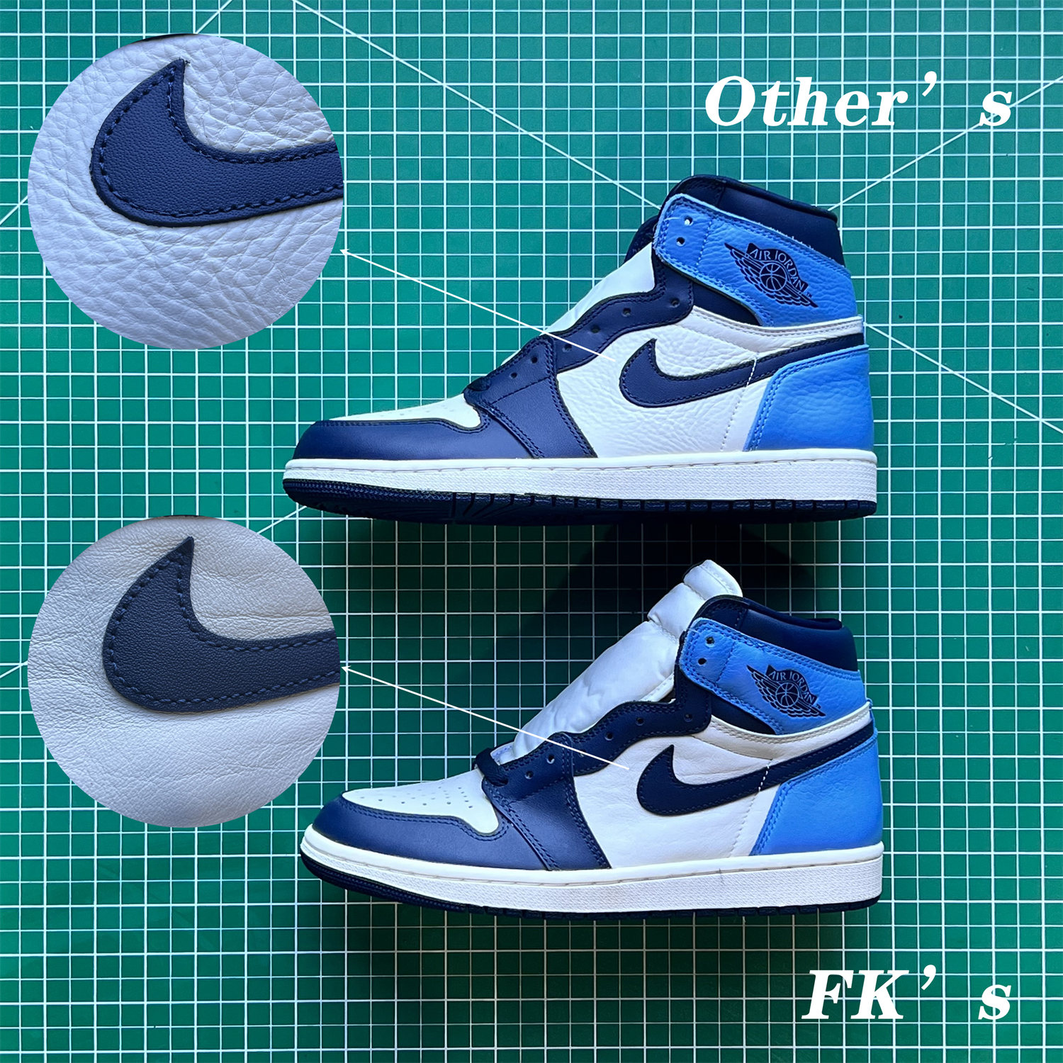 Jordan 1 Retro High Obsidian UNC