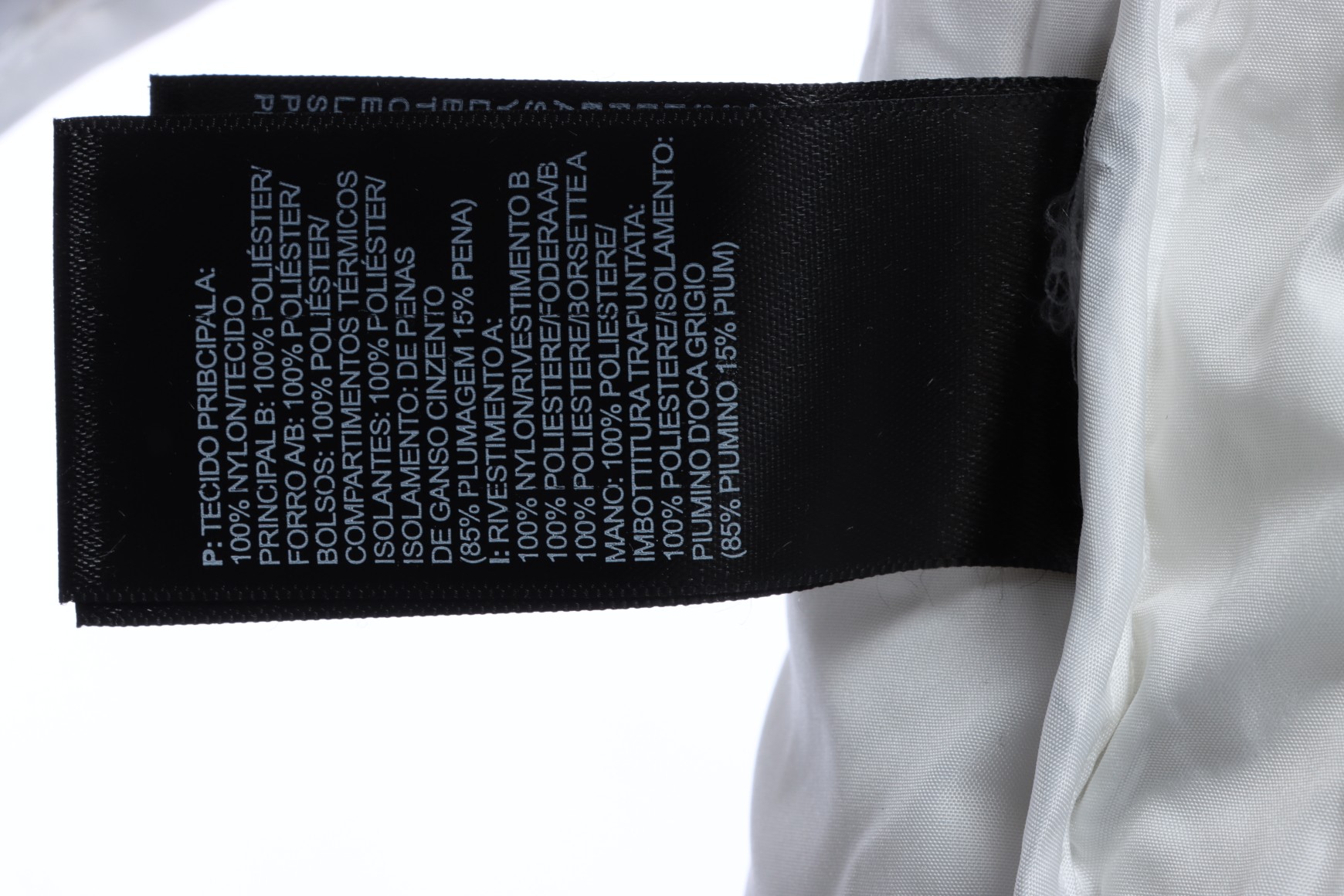 White ‘ZebraLogoPattern’ Down Jacket