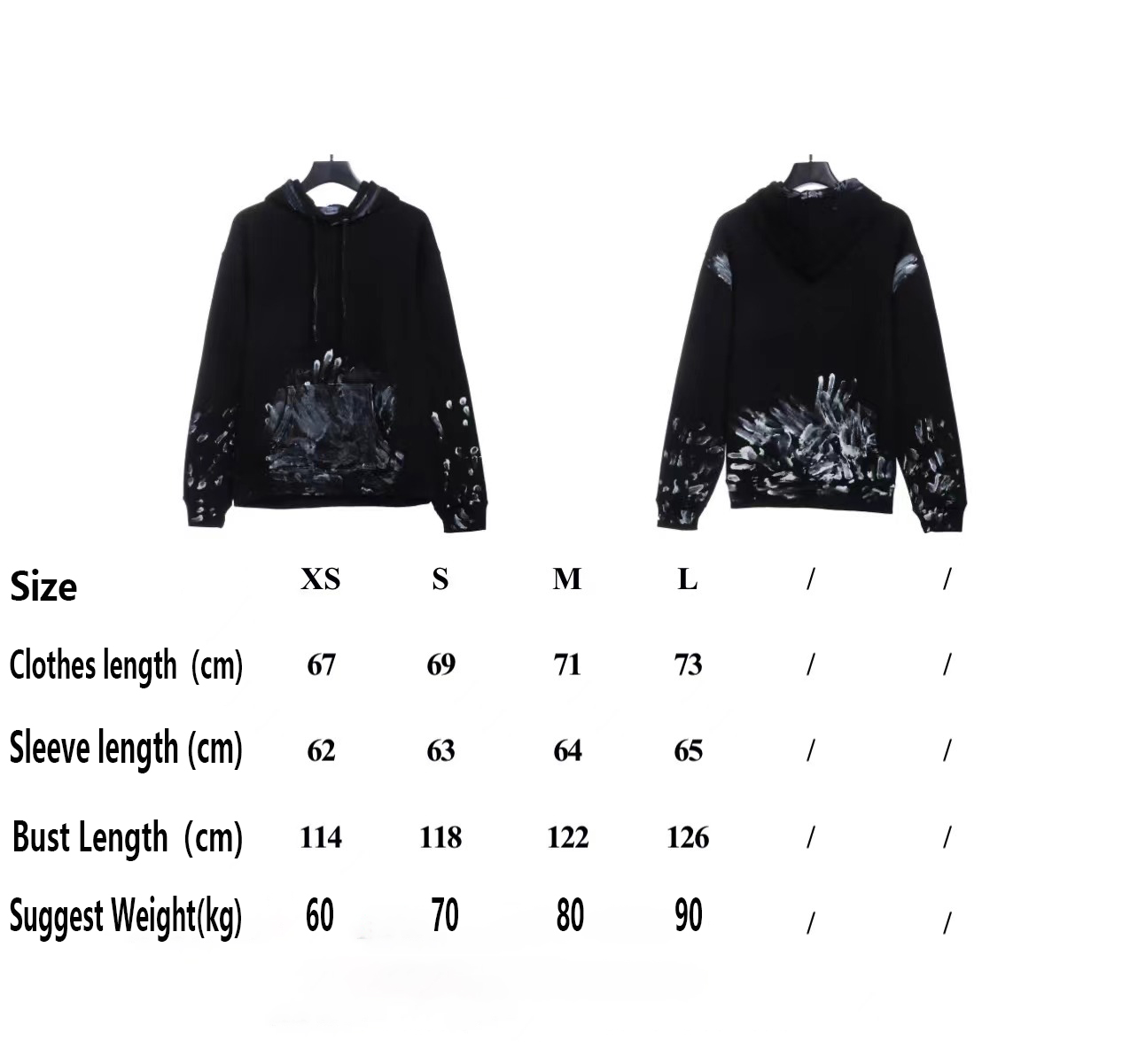 B-l3nc!aga Graffiti Splash Hoodie