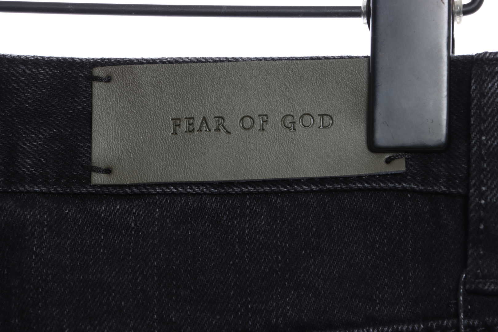 FOG Season 5 Washed Old Black Splashed Ink Slim Fit Small Feet Zipper Jeans