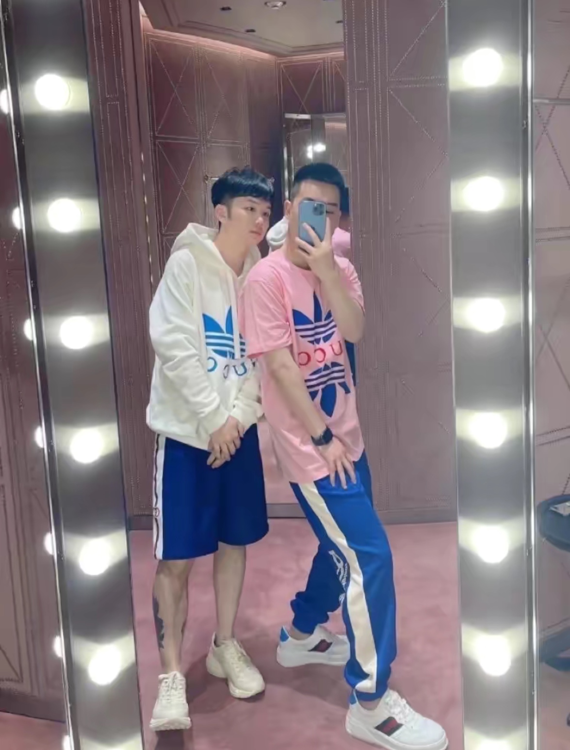 G family co-branded clover series embroidered LOGO hoodie