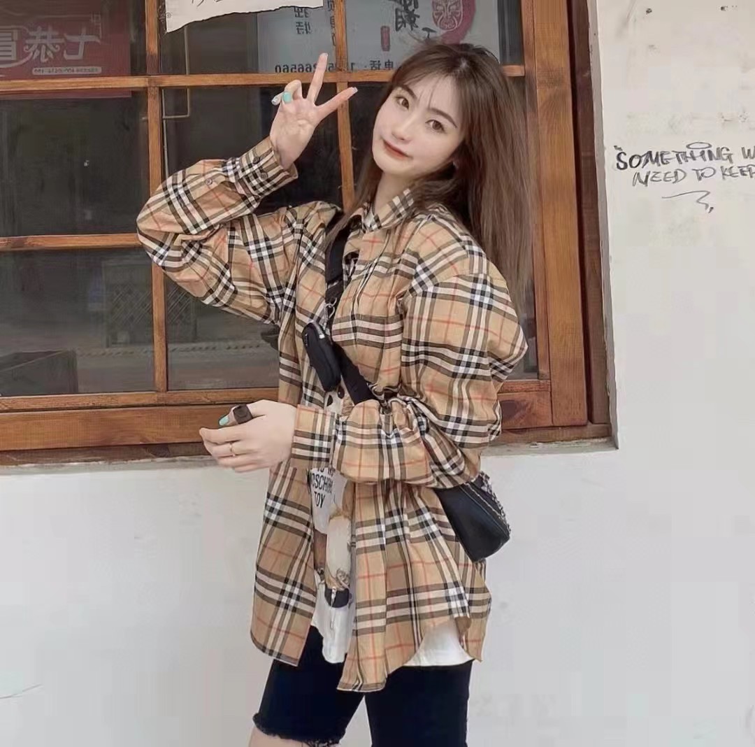 Bby Classic Plaid Long Sleeve Shirt