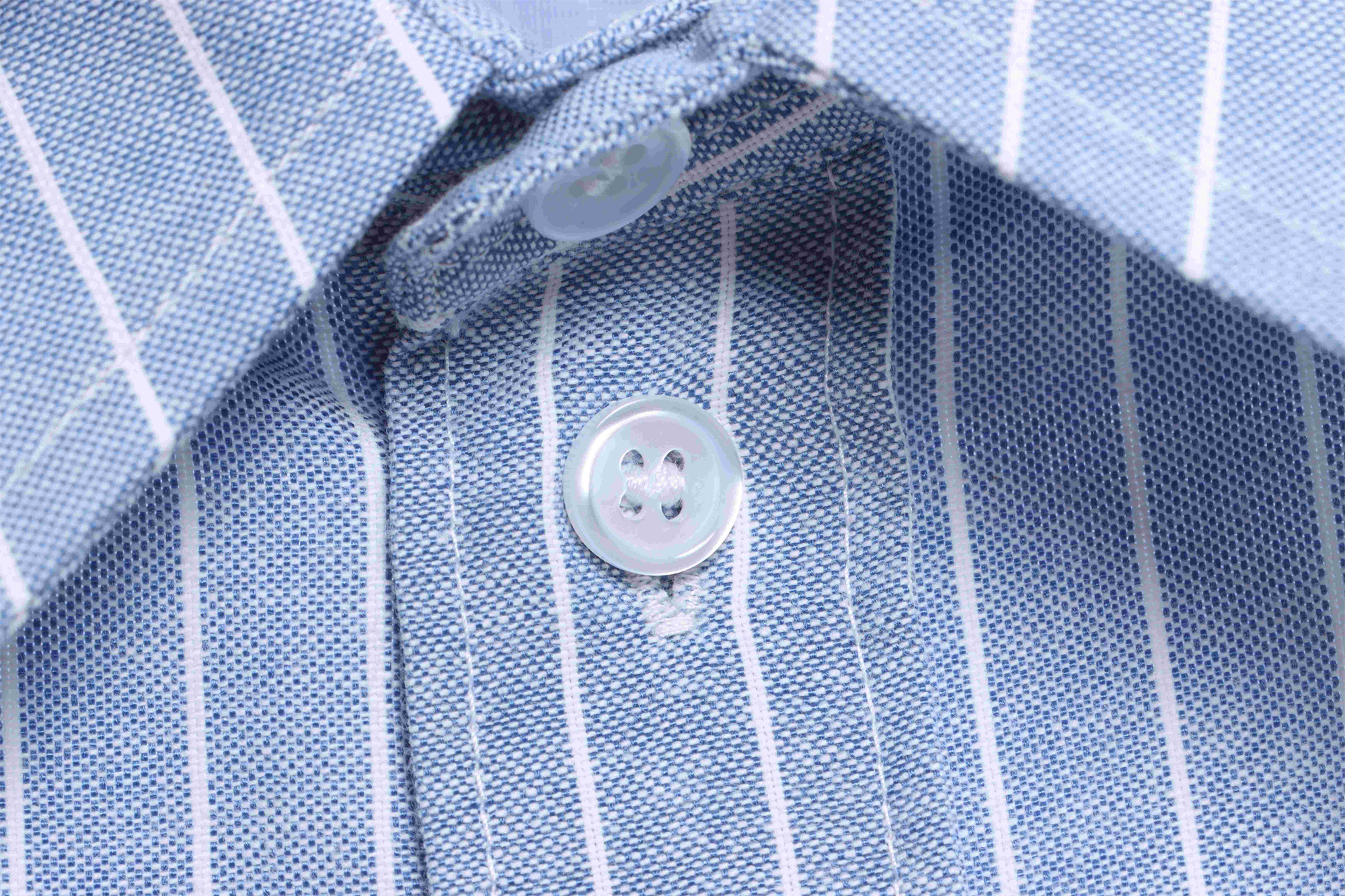 C3 Small Embroidered Vertical Stripe Long Sleeve Shirt