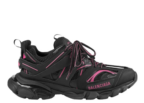 Balenciag* Wmns Track Sneaker ‘Black Neon Pink’