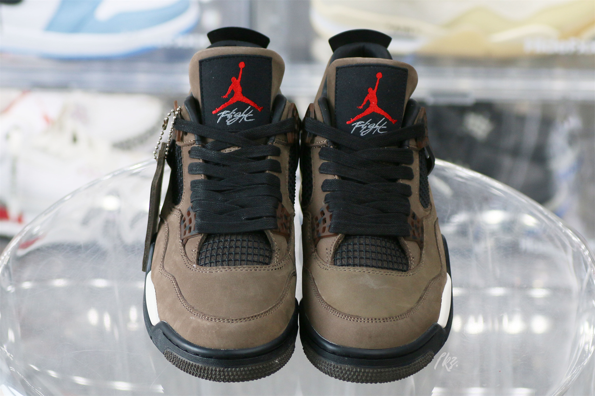Air Jordan 4 Retro Travis Scott Olive Custom Shoes