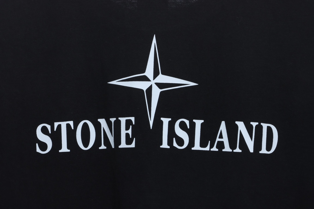 Stone island cross logo printing short sleeves