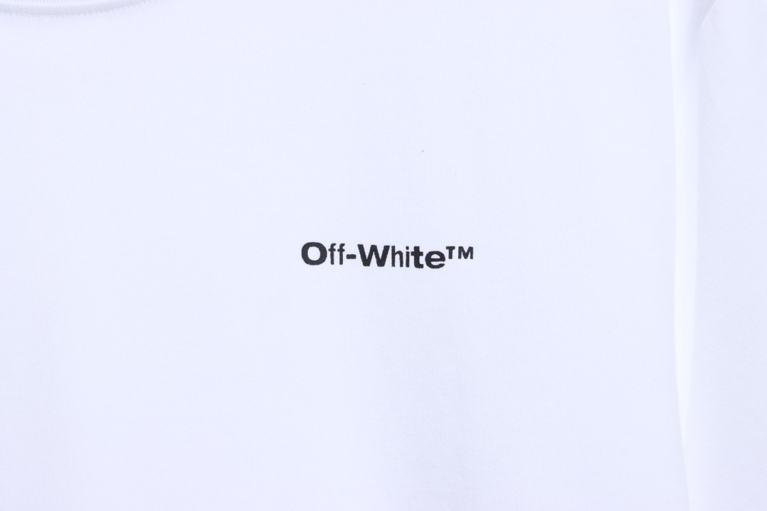 OW graffiti brush zebra crossing short sleeve