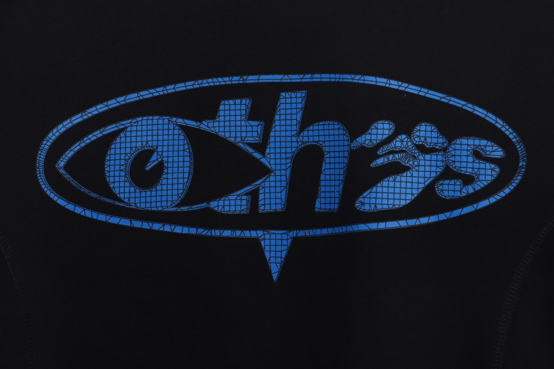 Nike co-OW asymmetrical hem letter printing short sleeves