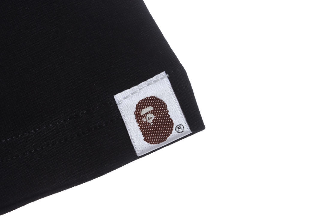 BAPE camouflage ape head reflective letter printing short sleeves