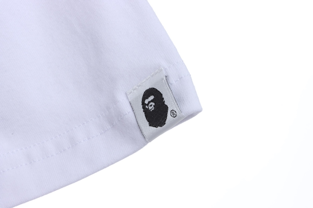 BAPE co-signed UDF camouflage five-bar short sleeves