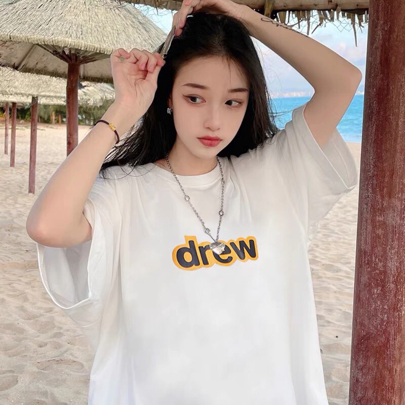 DREW logo letter printing short sleeves