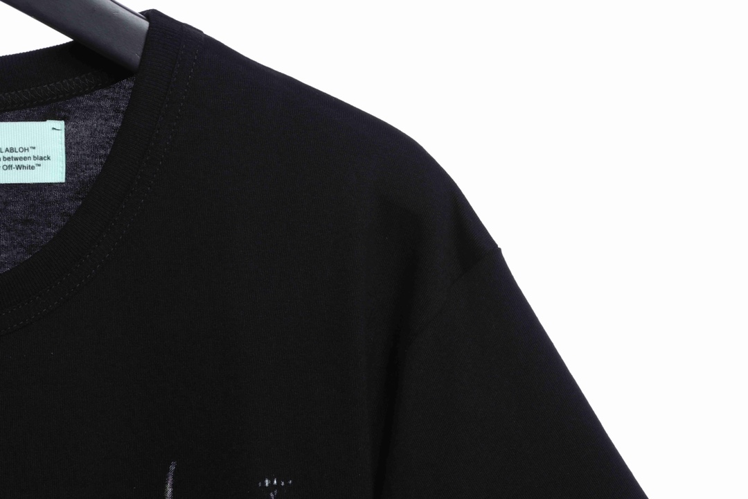 OW starry sky fireworks splash ink arrow short sleeves