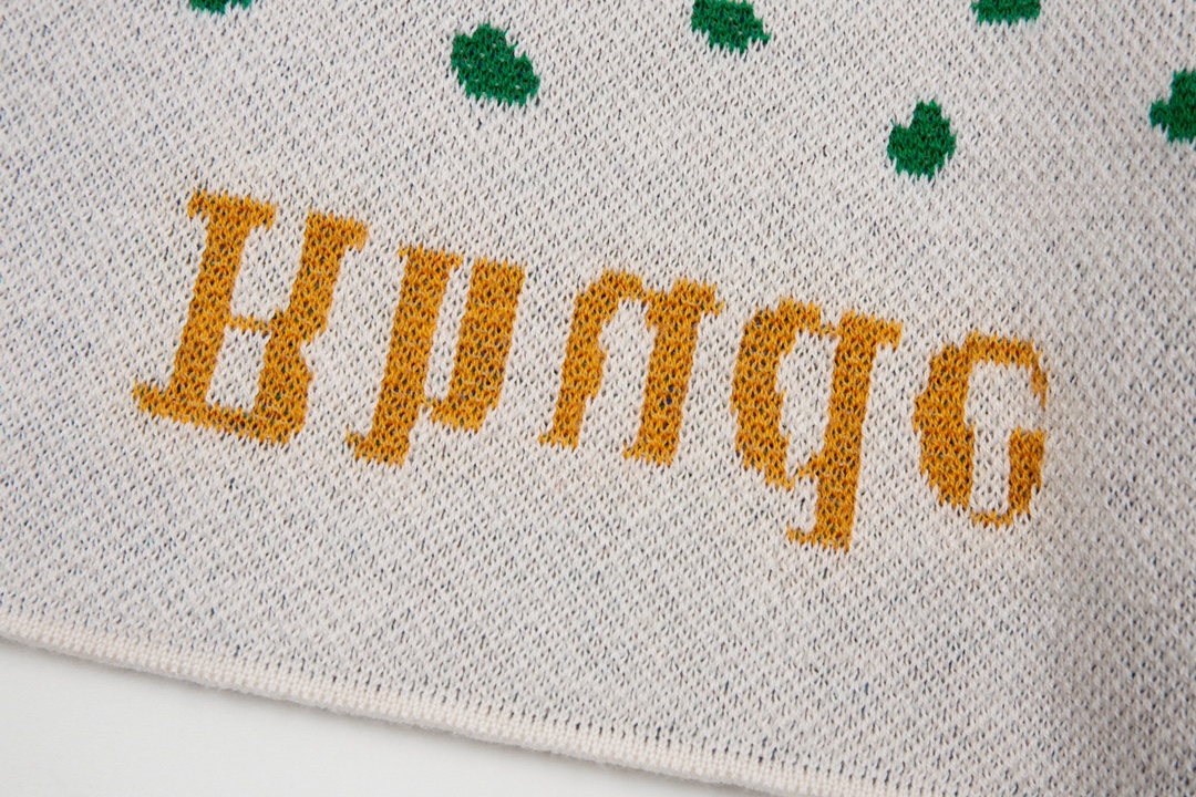 Rhud3 2023ss men’s and women’s same style cashew flower knitted shorts