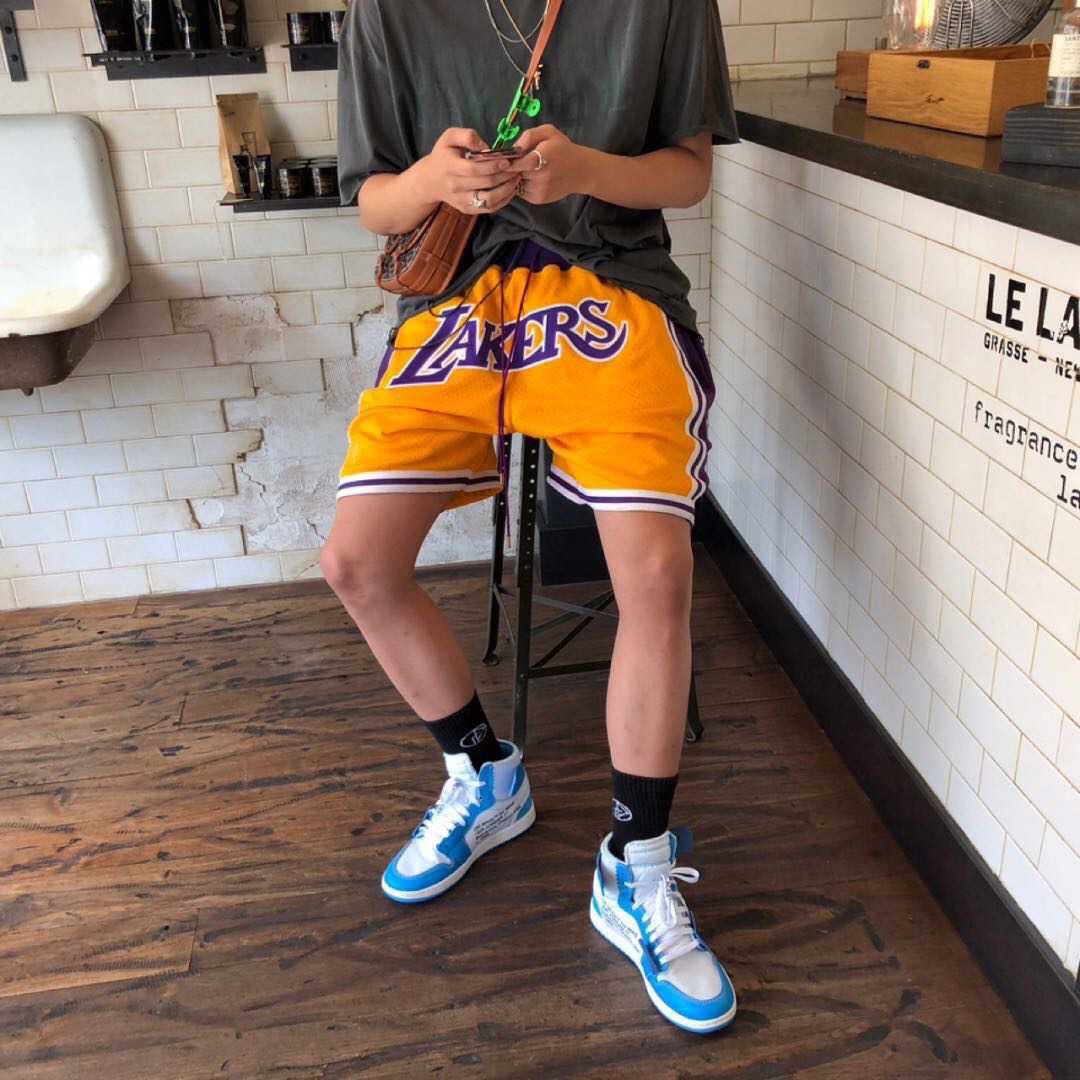NBA vintage Los Angeles Lakers shorts