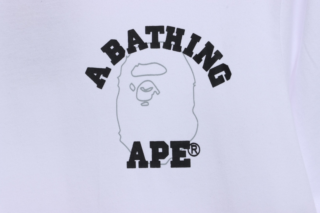 BAPE sketch ape-man head with short sleeves