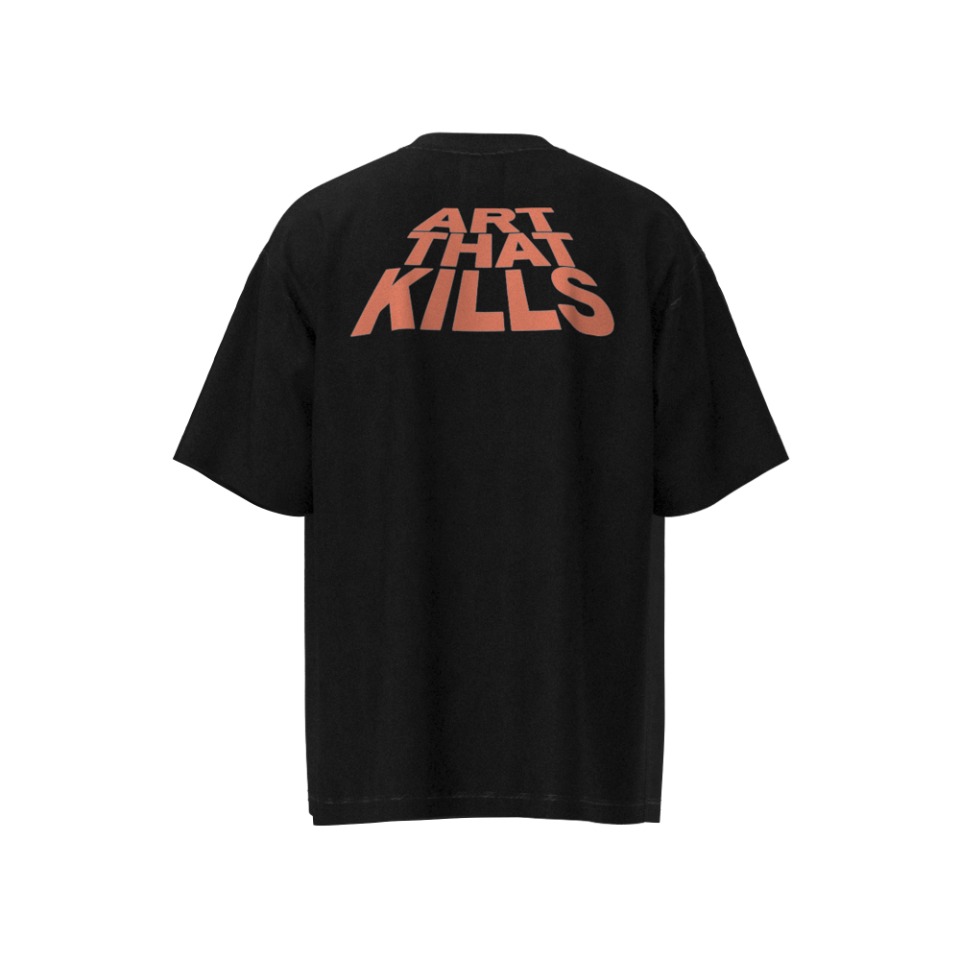 Gallery Dep ATK interesting letter printing washing to make old retro short sleeves