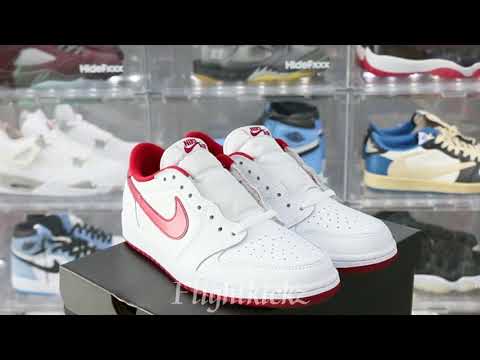 Air Jordan 1 Retro Low White Varsity Red