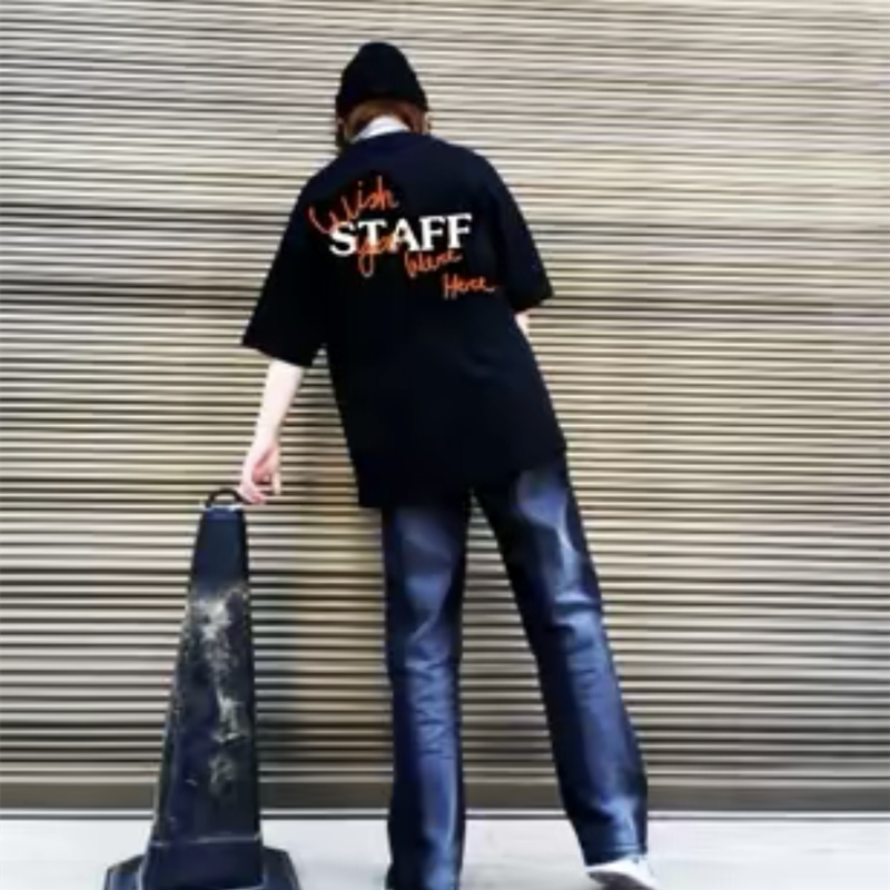 Travis Scott Cactus Jack Astroworld Staff head printing short sleeves