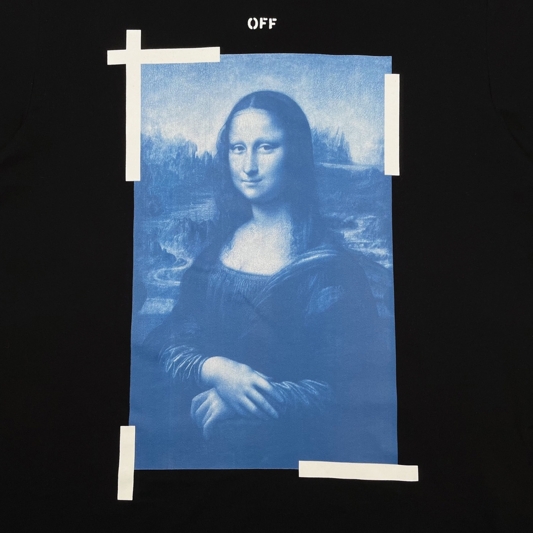 Ow blue Mona Lisa short sleeves
