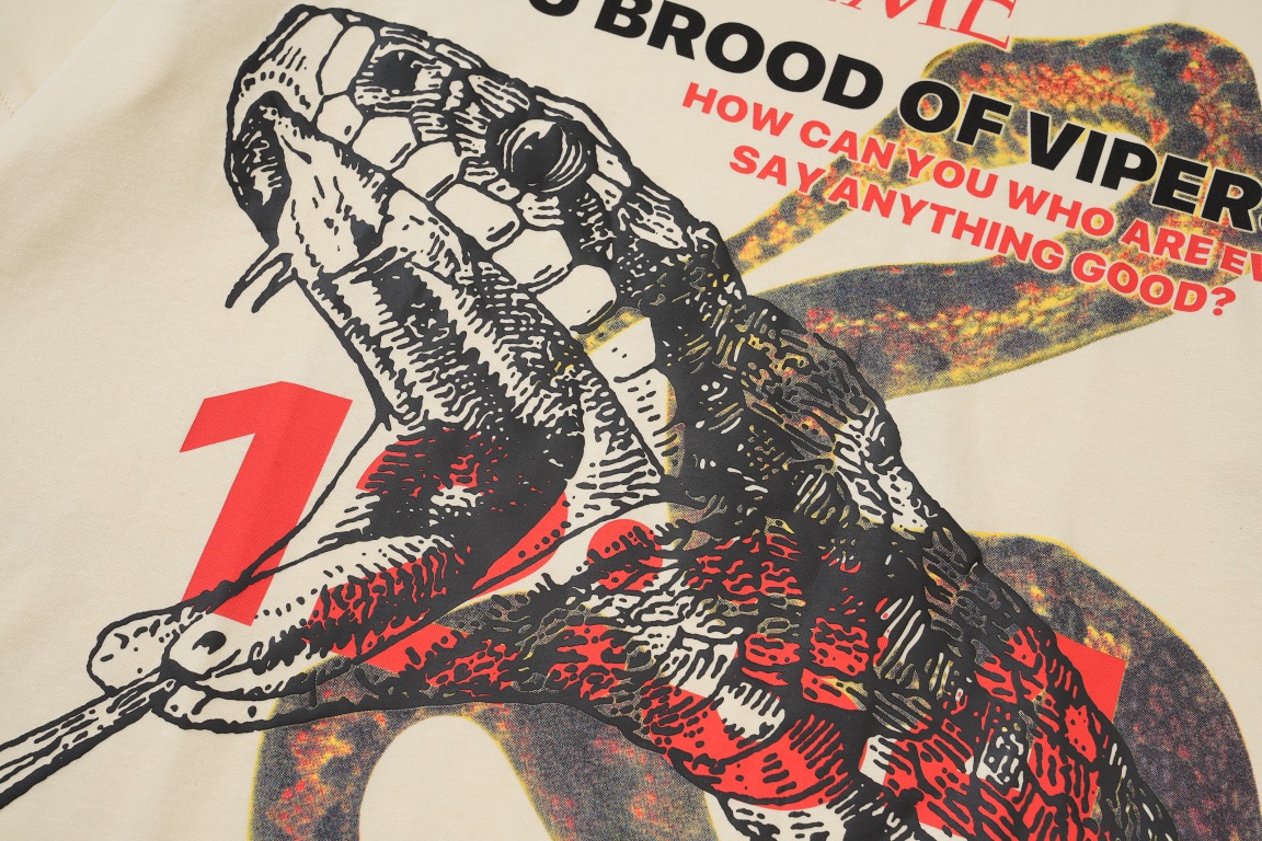 RRR-123 Alchemy Python foam printed short-sleeved T-shirt