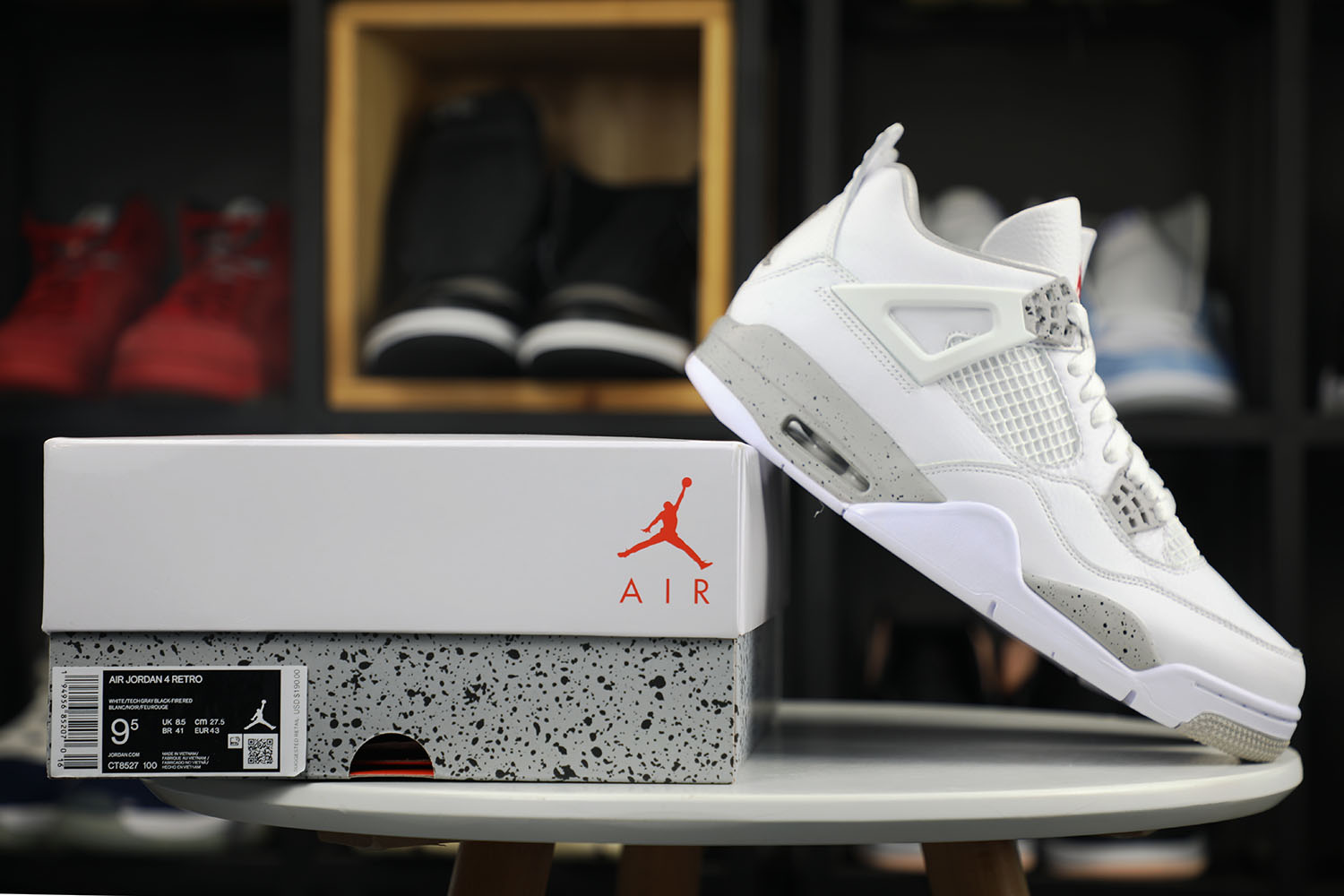 Air Jordan 4 Retro GS White Oreo (GS) (LN5 A1 Batch)