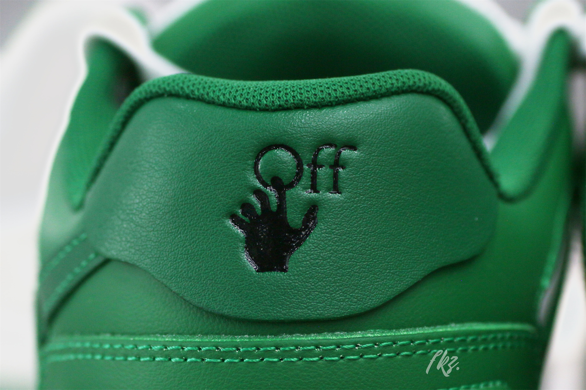 Off-White Green and White Out Of Office Sneaker