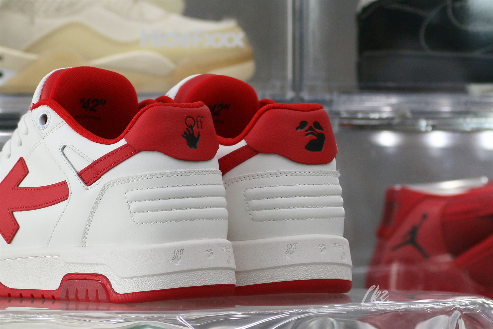 Off-White White Red Out Of Office Sneaker