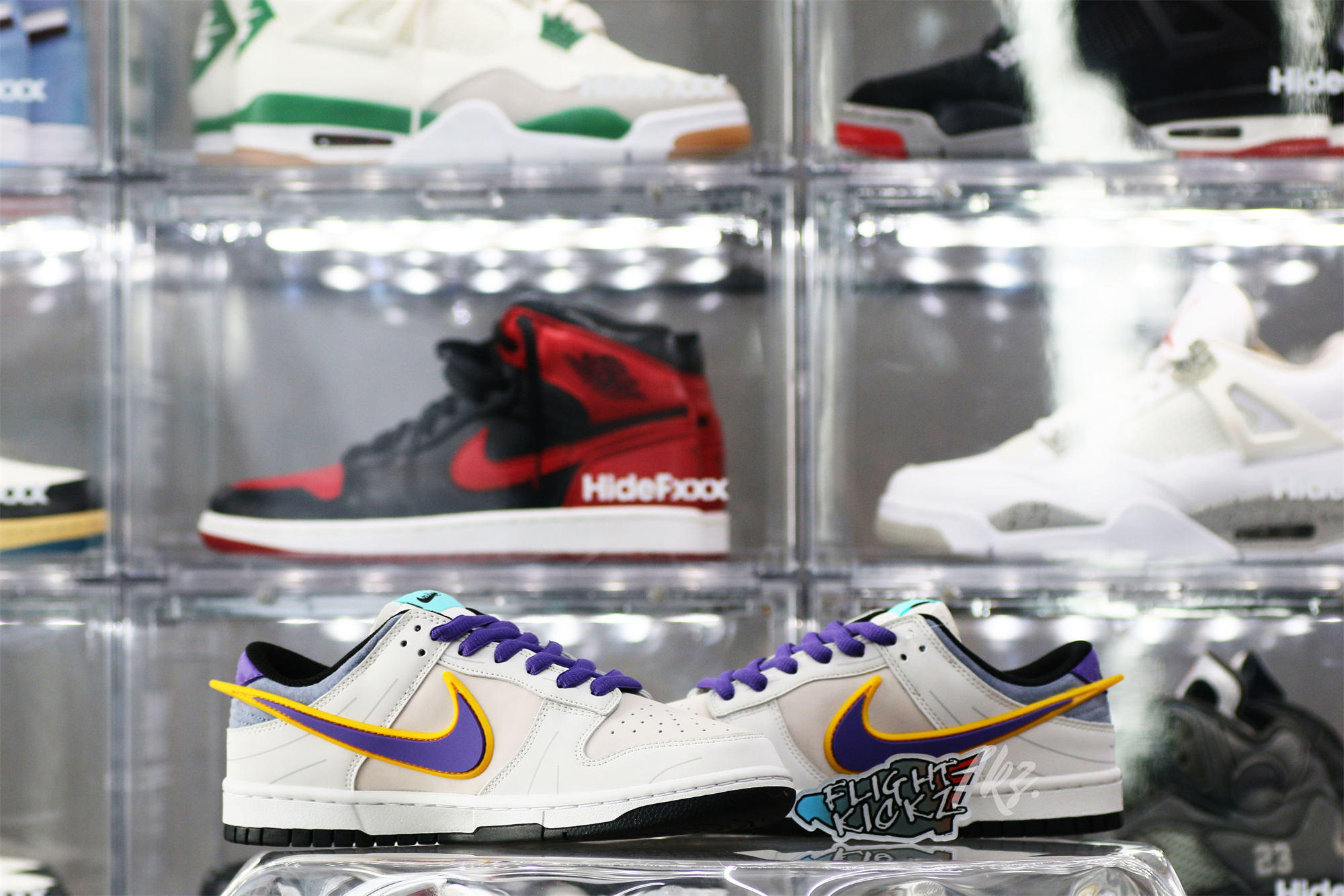 Nike SB Dunk Low & Athena Sail Pink Purple Gold