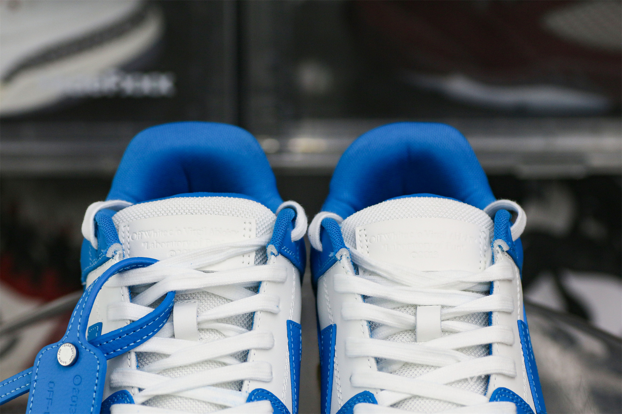 Off-White University Blue ‘Out Of Office’ Sneakers