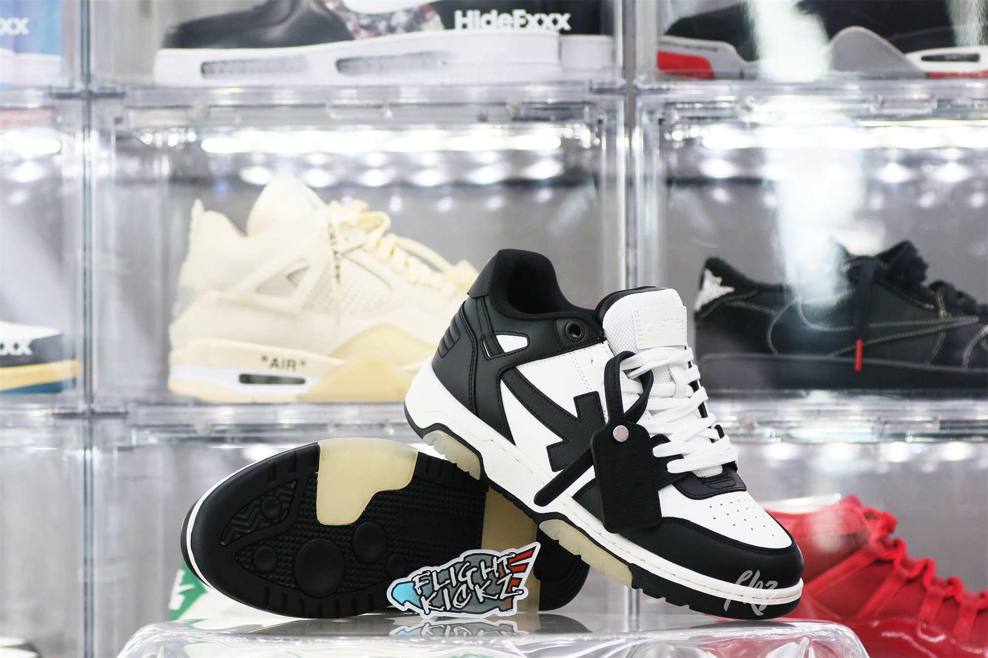 OFF-WHITE Black & White Out Of Office Sneakers