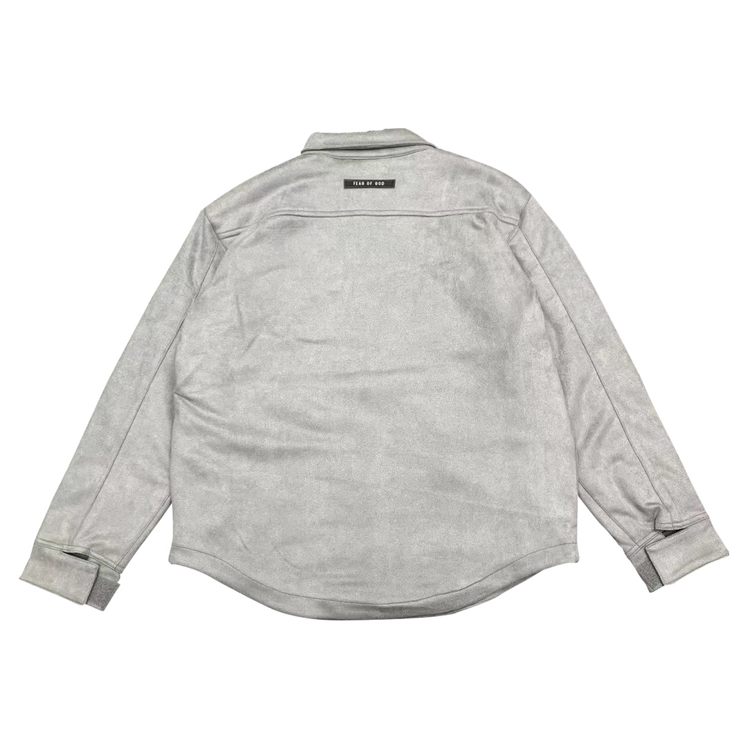 Fear of God F0G Heavyweight and Superb Black Suede Shirt Jacket