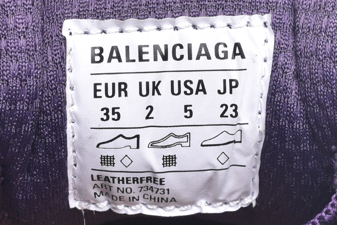 Balenciag* Cargo Sneaker Grey Purple