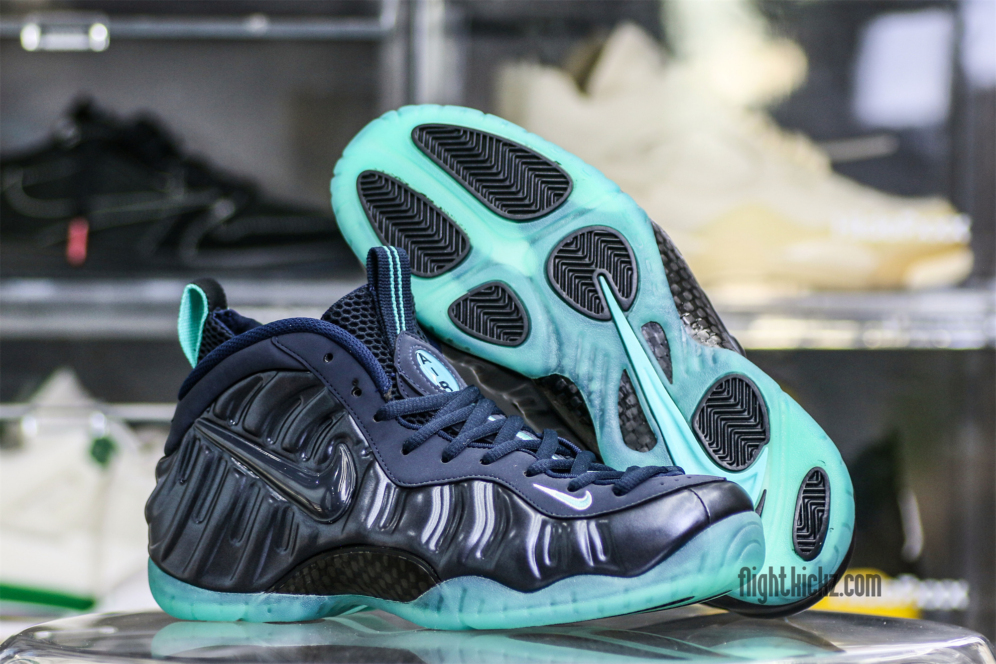 Nike Air Foamposite Pro (Obsidian/Aqua)