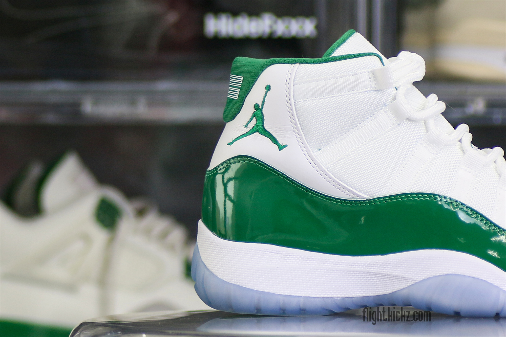 Air Jordan 11 Retro White And Green Oxidized