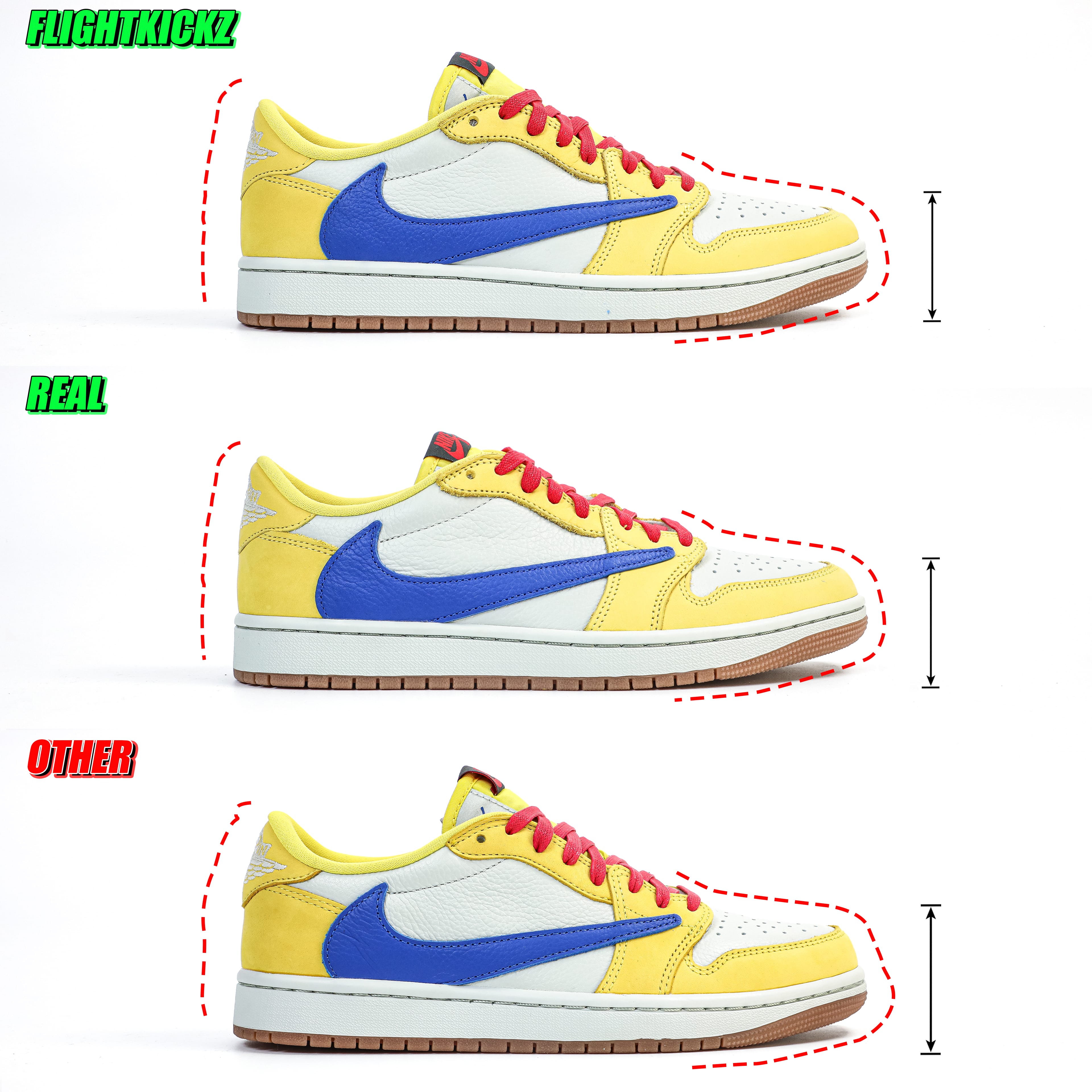 Travis Scott x Air Jordan 1 Retro Low OG SP “Elkins/Canary Yellow” (LN5 A1 batch)