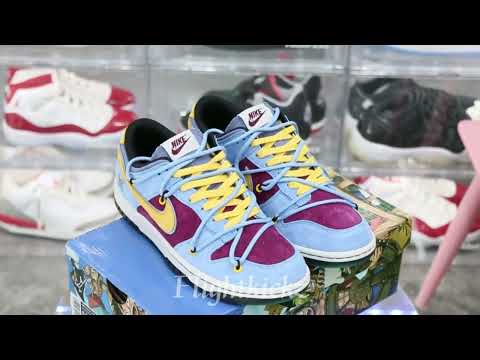 Otomo Katsuhiro x Nike Dunk One Piece Luffy Purple