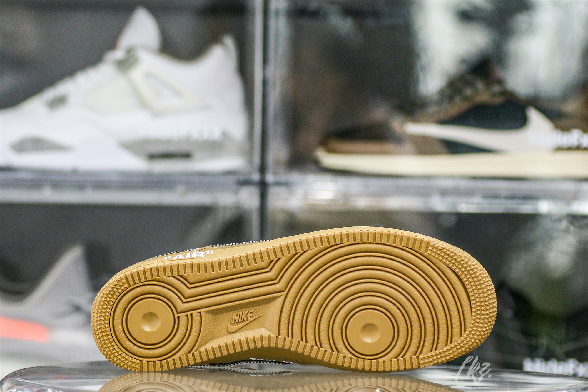 Nike Off-White Air Force 1 AF1 Gold Custom