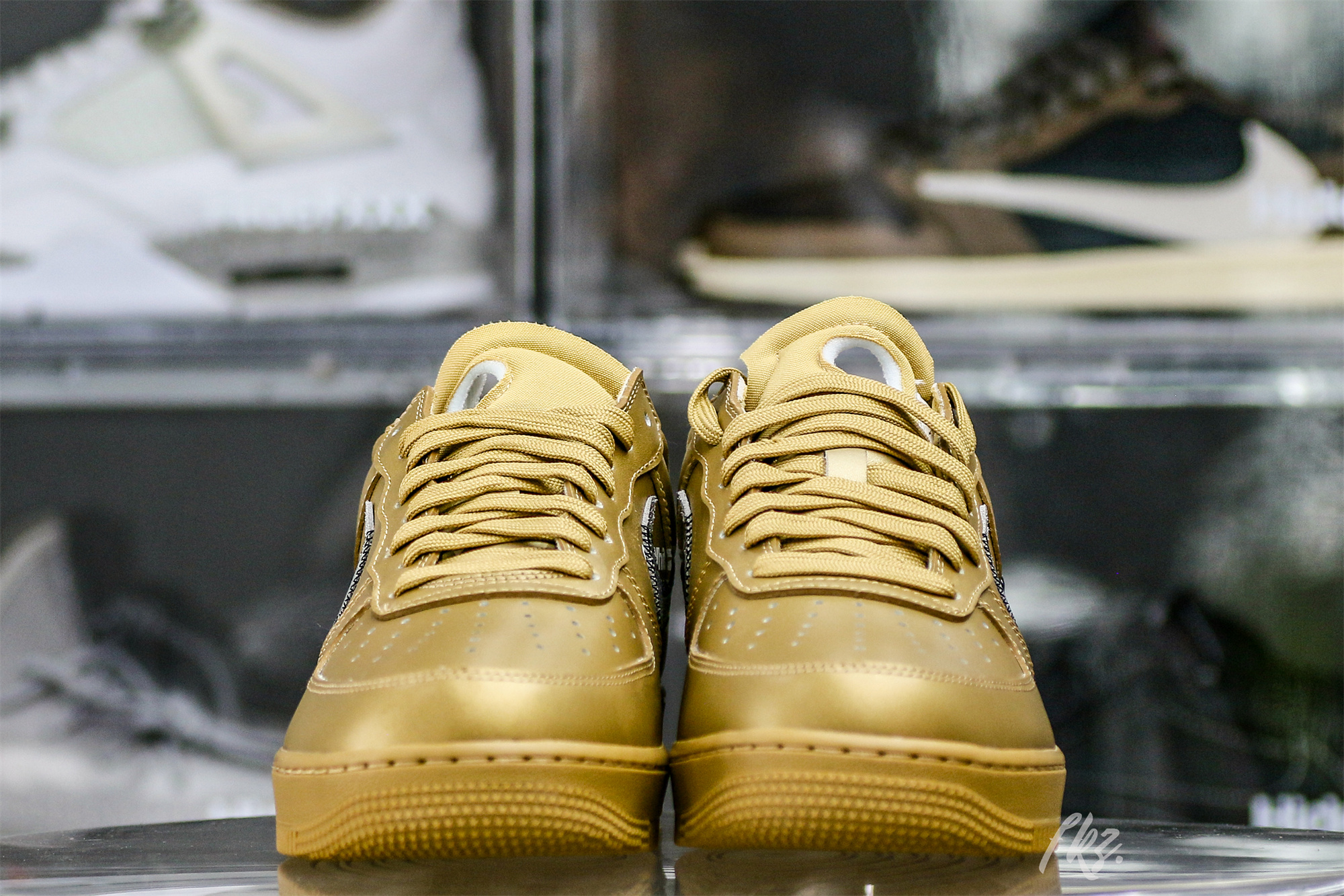 Nike Off-White Air Force 1 AF1 Gold Custom