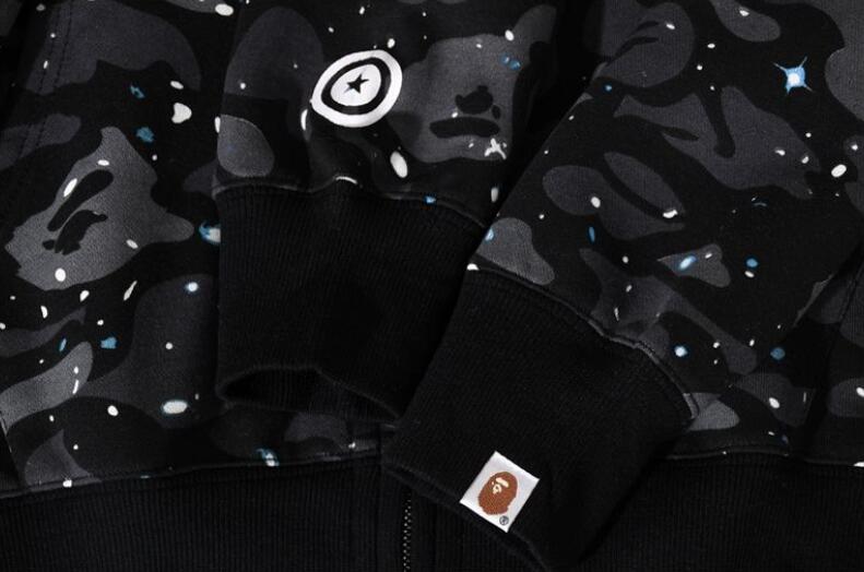 Bape Camo Double Shark Full Zip Hoodie